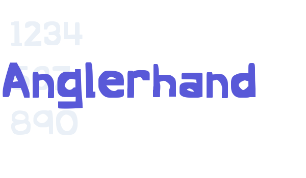 Anglerhand font free