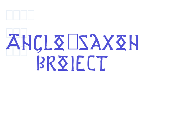 Anglo-Saxon Project Font Download