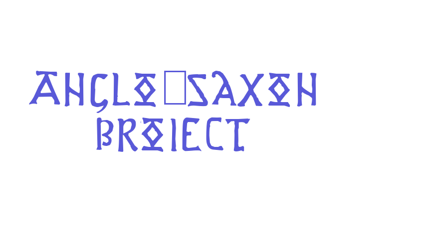 Anglo-Saxon Project Font Download