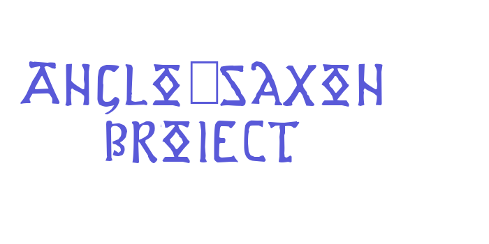 Anglo-Saxon Project Font Download