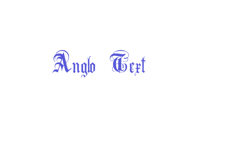 Anglo Text Font