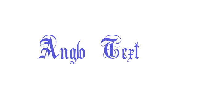 Anglo Text Font