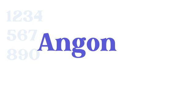 Angon font