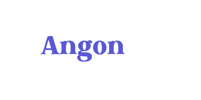 Angon Font Download