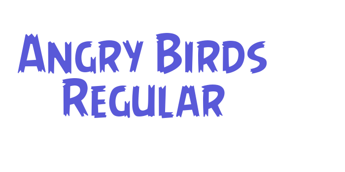 Angry Birds Regular Font