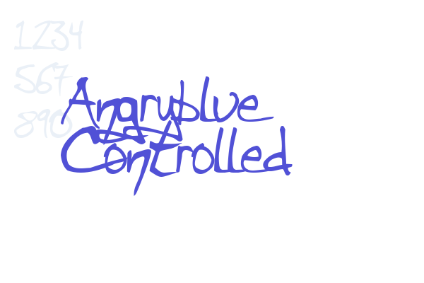 Angryblue  Controlled Font Download