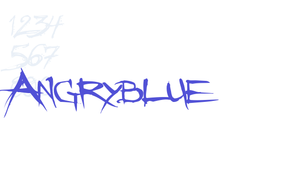 Angryblue Font Download