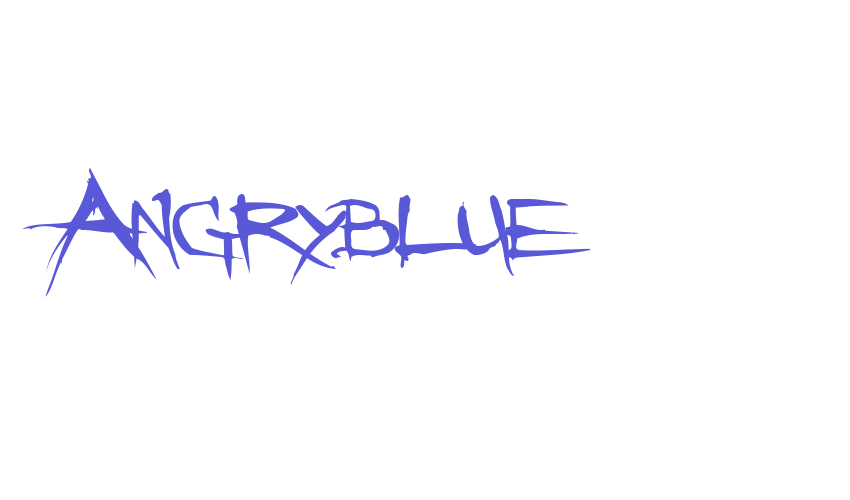 Angryblue Font