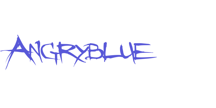 Angryblue Font Download