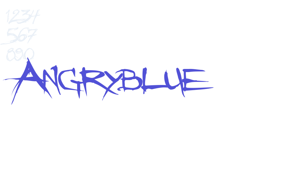 Angryblue-font-download