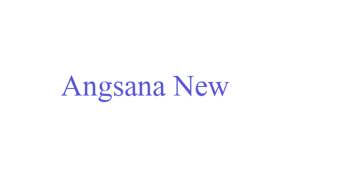 Angsana New Font Download