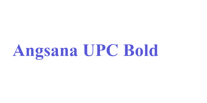 Angsana UPC Bold Font Download