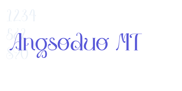 Angsoduo MT font free