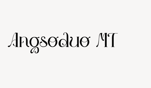 Angsoduo MT Font