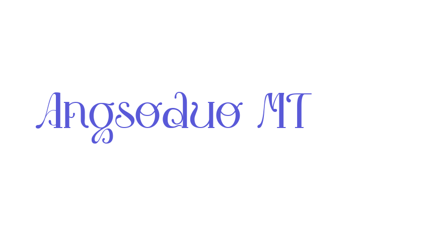 Angsoduo MT Font Download