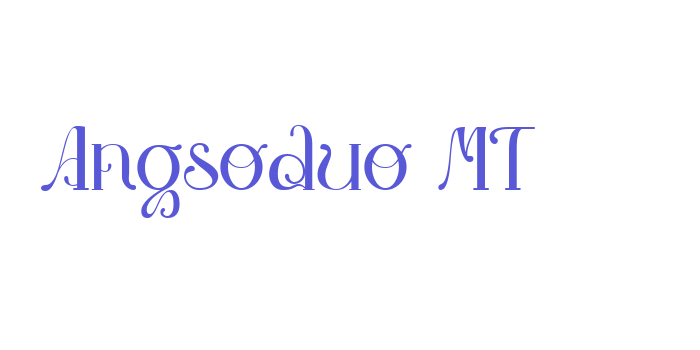 Angsoduo MT Font Download