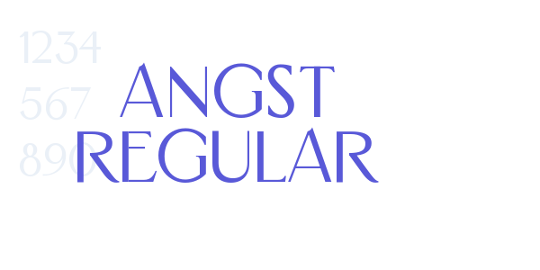 Angst Regular font