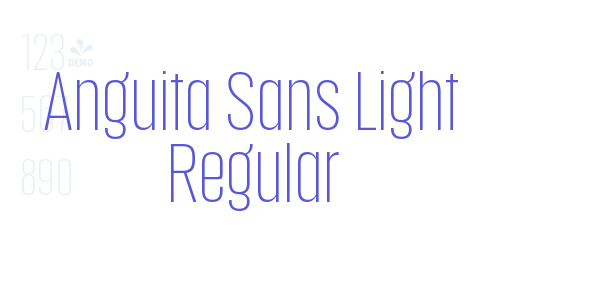 Anguita Sans Light Regular font free