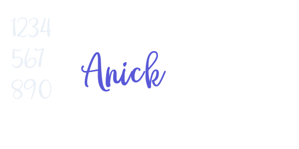 Anick font free