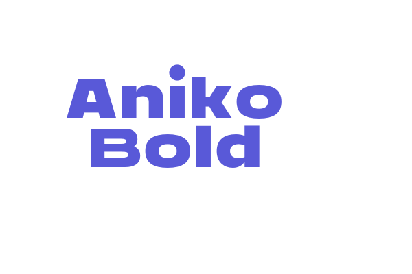 Aniko Bold Font