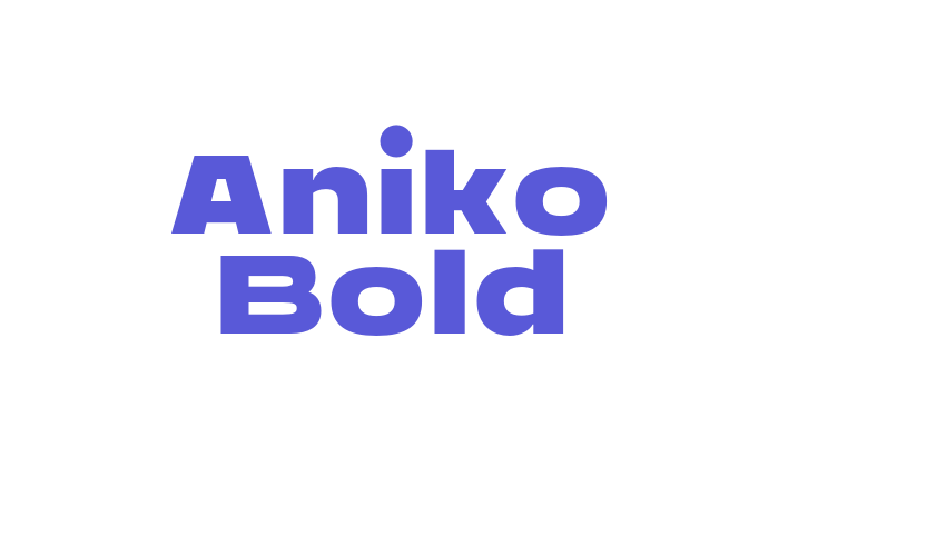 Aniko Bold Font