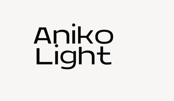 Aniko Light Font