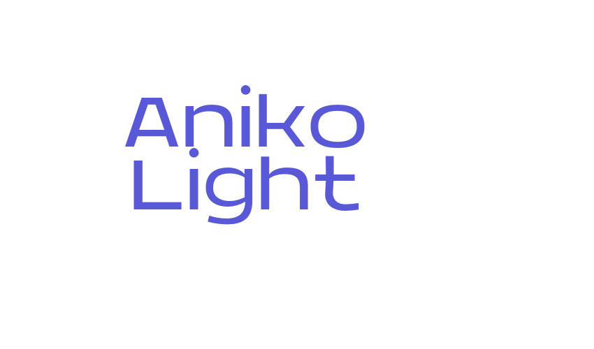 Aniko Light Font Download