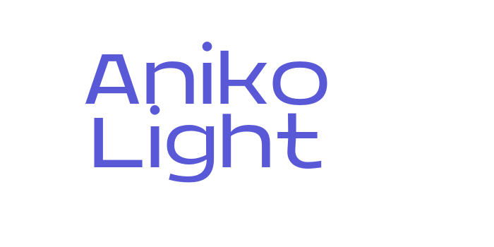 Aniko Light Font