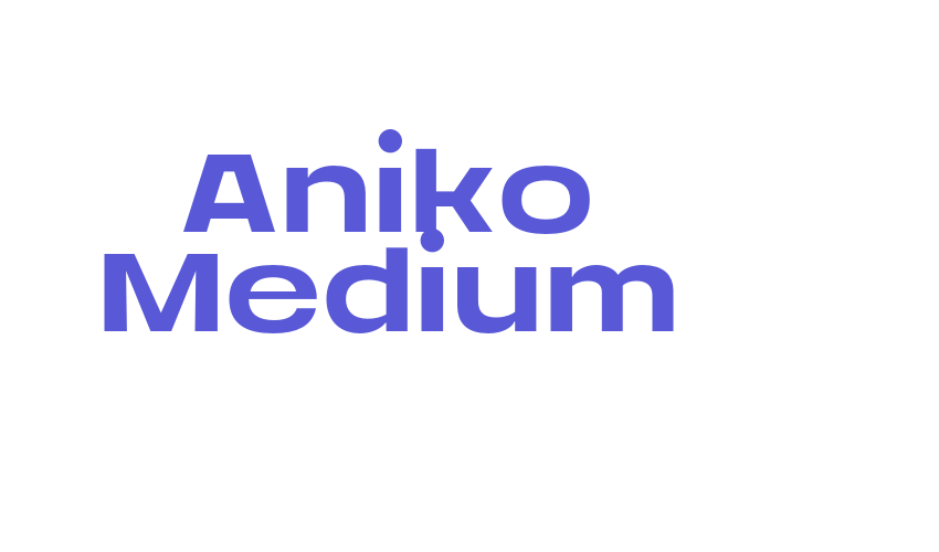 Aniko Medium Font Download