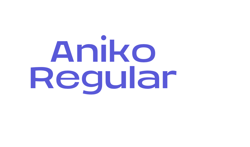 Aniko Regular Font