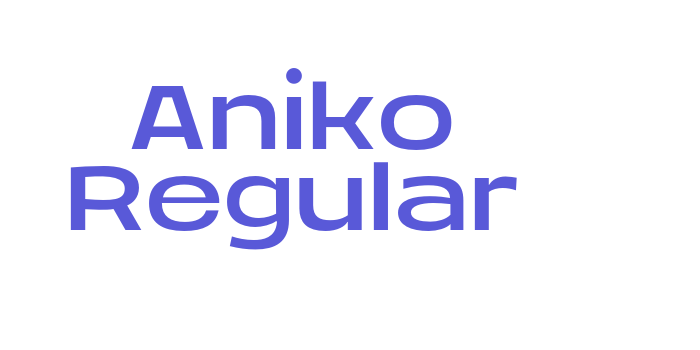 Aniko Regular Font Download