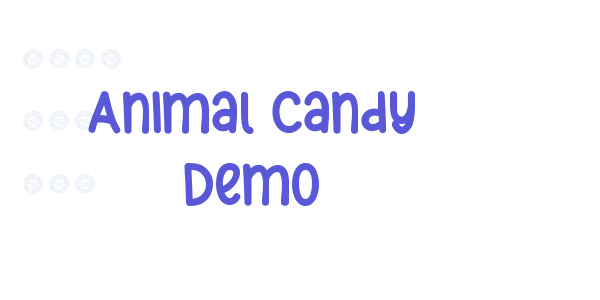 Animal Candy Demo font free