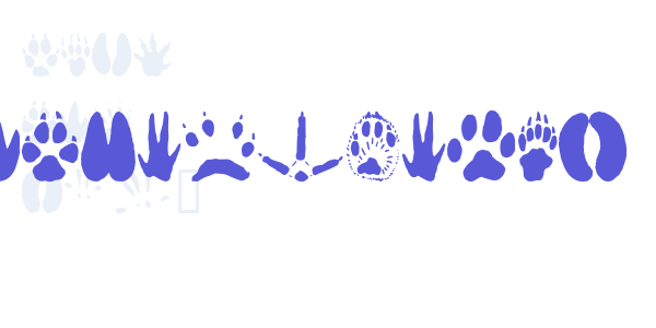 AnimalTracks font free