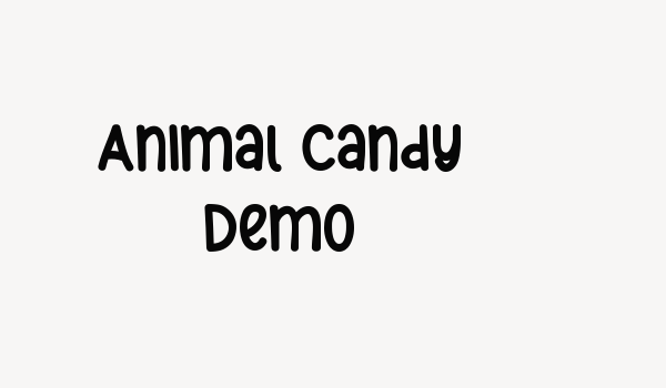 Animal Candy Demo Font