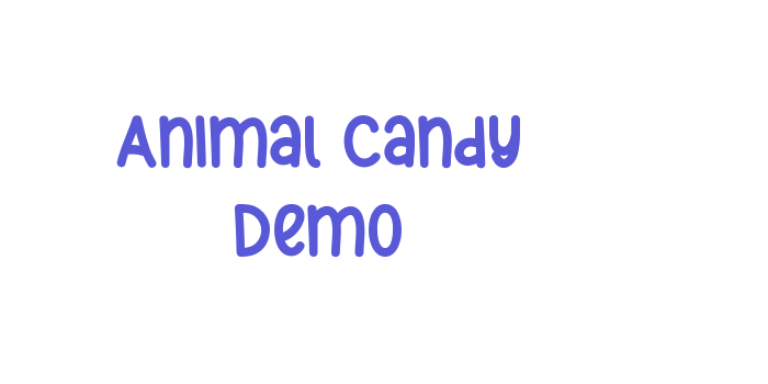 Animal Candy Demo Font Download