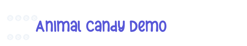 Animal Candy Demo-related font