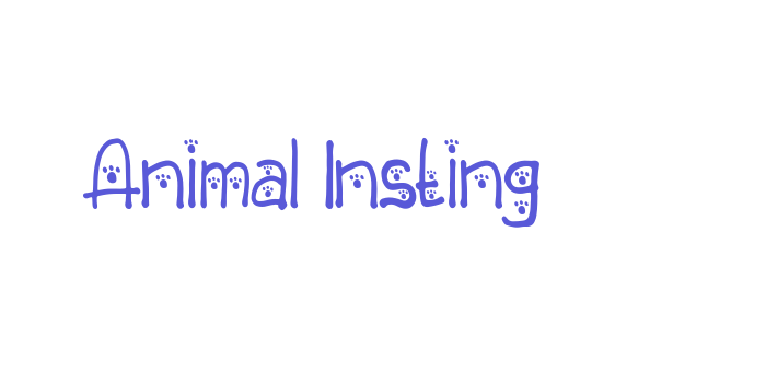 Animal Insting Font Download