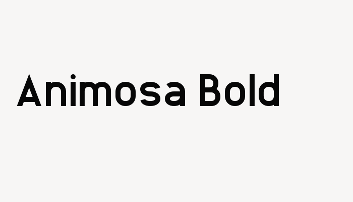 Animosa Bold font download