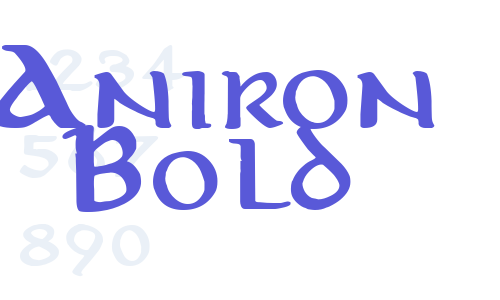 Aniron Bold Font Download