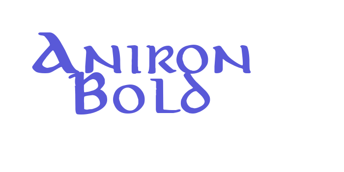 Aniron Bold Font Download