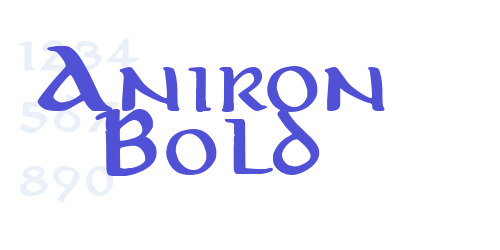 Aniron Bold-font-download