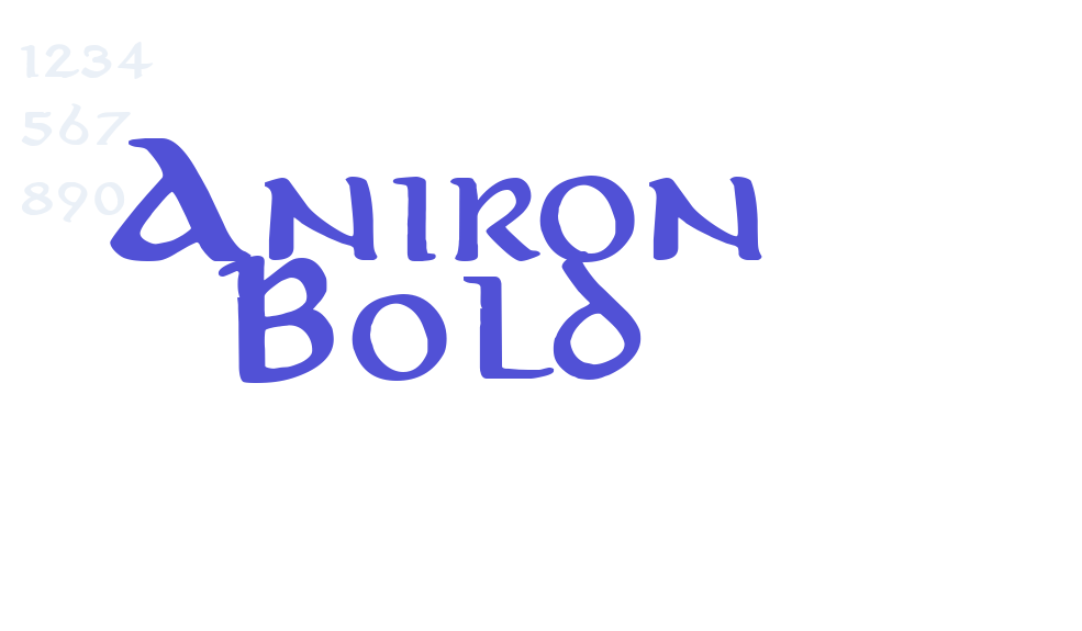 Aniron Bold-font-download