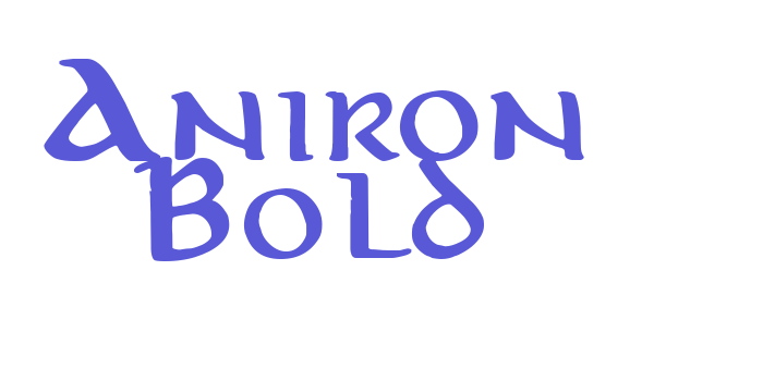 Aniron Bold Font