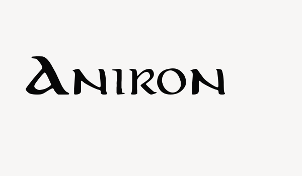 Aniron Font