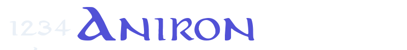Aniron-font