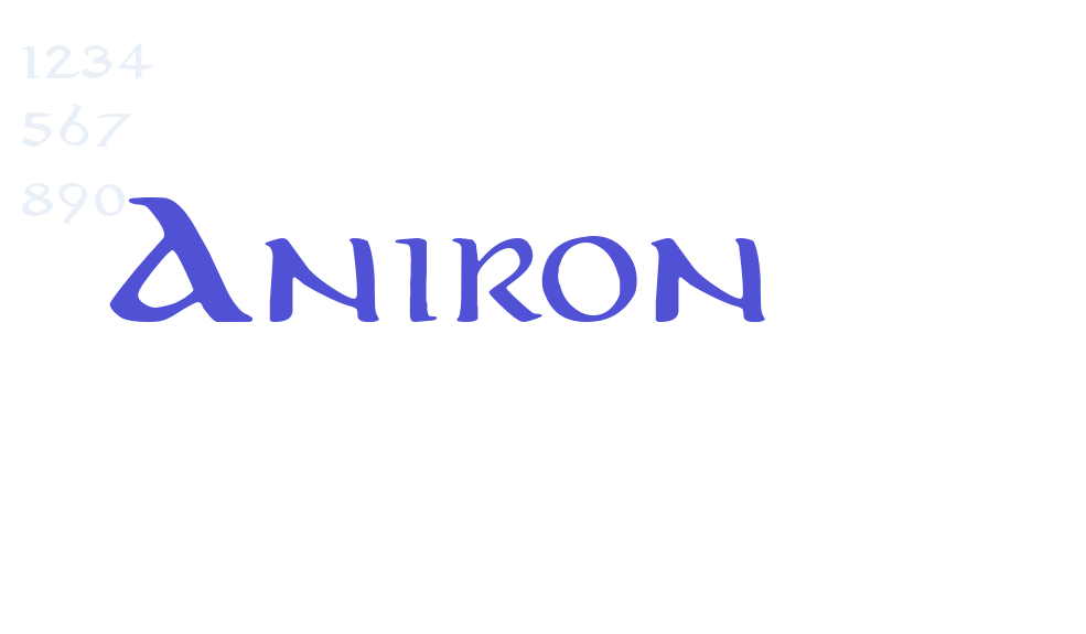 Aniron-font-download