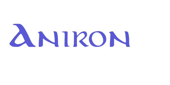 Aniron Font