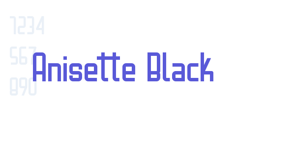 Anisette Black font