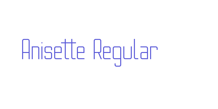 Anisette Regular Font Download