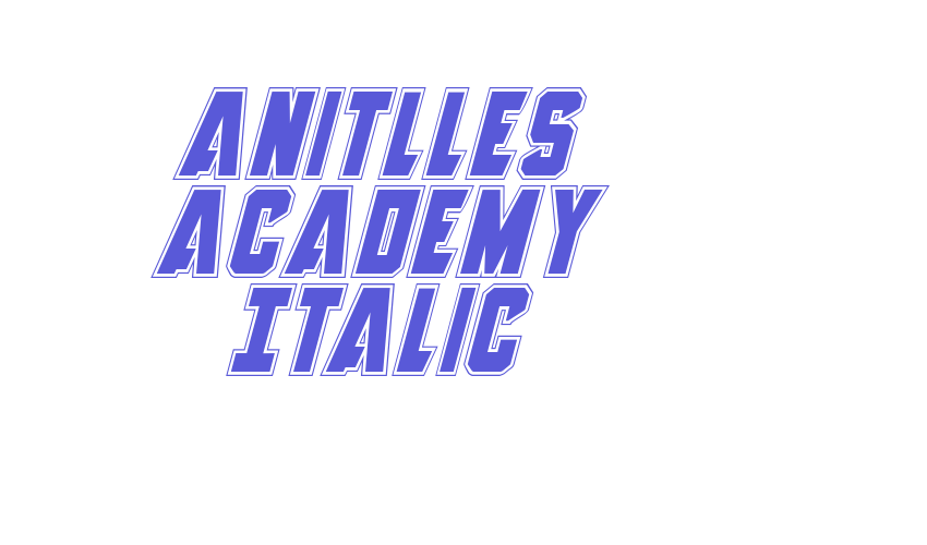 Anitlles Academy Italic Font Download